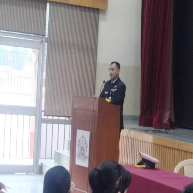 Middle School engages with a versatile Naval commander